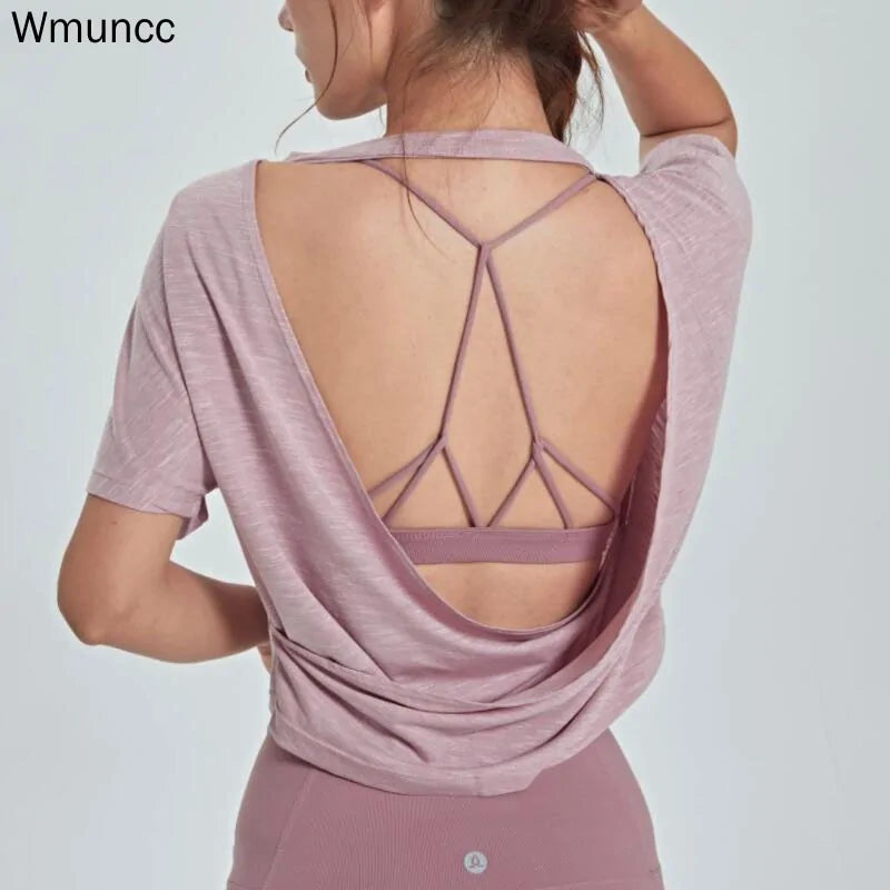 AiryFit Sports Tank: Open Back Gym Top